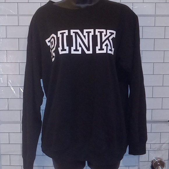 Victoria's Secret PINK black sweatshirt - Picture 1 of 4